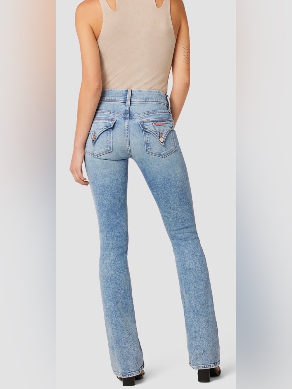 Hudson Collin Ankle Bootcut Jeans Women’s 31 Light Wash Stretch Denim inseam 29” - Picture 3 of 16